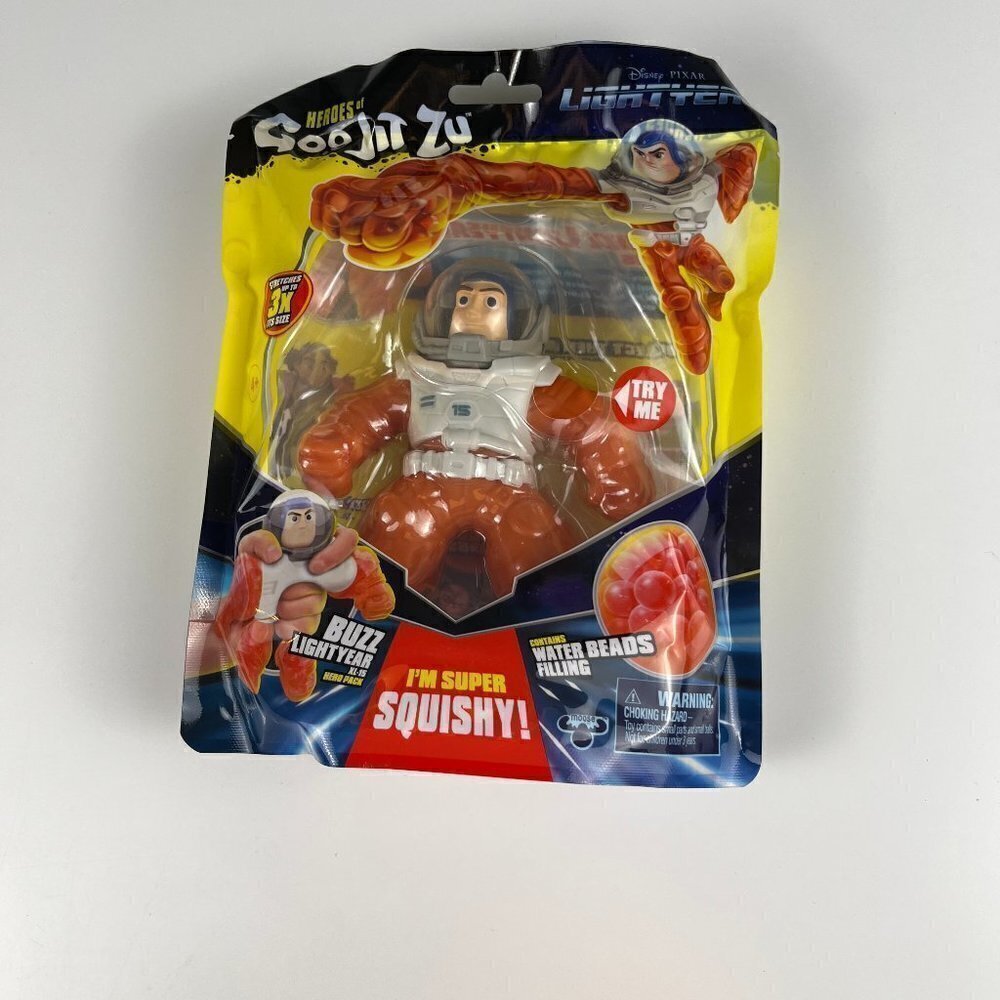 Disney Pixar Goo Jit Zu Hero Buzz Ligthyear XL-15 Hero Toy orange New Sealed